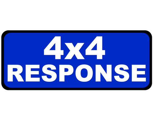 4x4 Response - Emergency Vehicle Sign