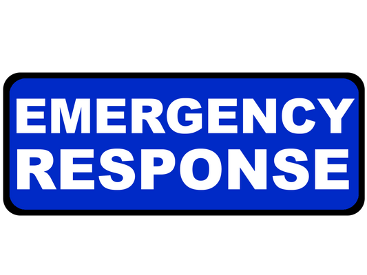 Emergency Response - Emergency Vehicle Sign