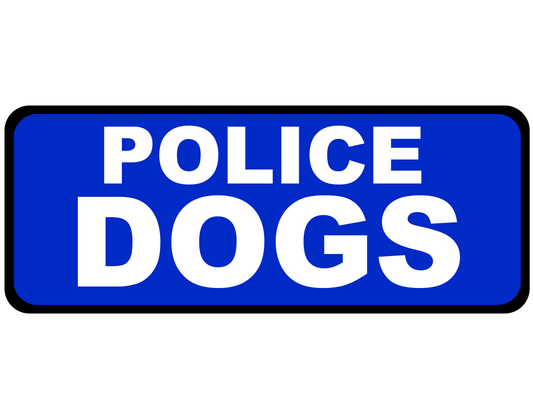 Police Dogs - Emergency Vehicle Sign