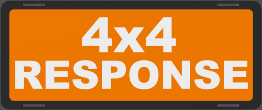 4x4 Response - Emergency Vehicle Sign