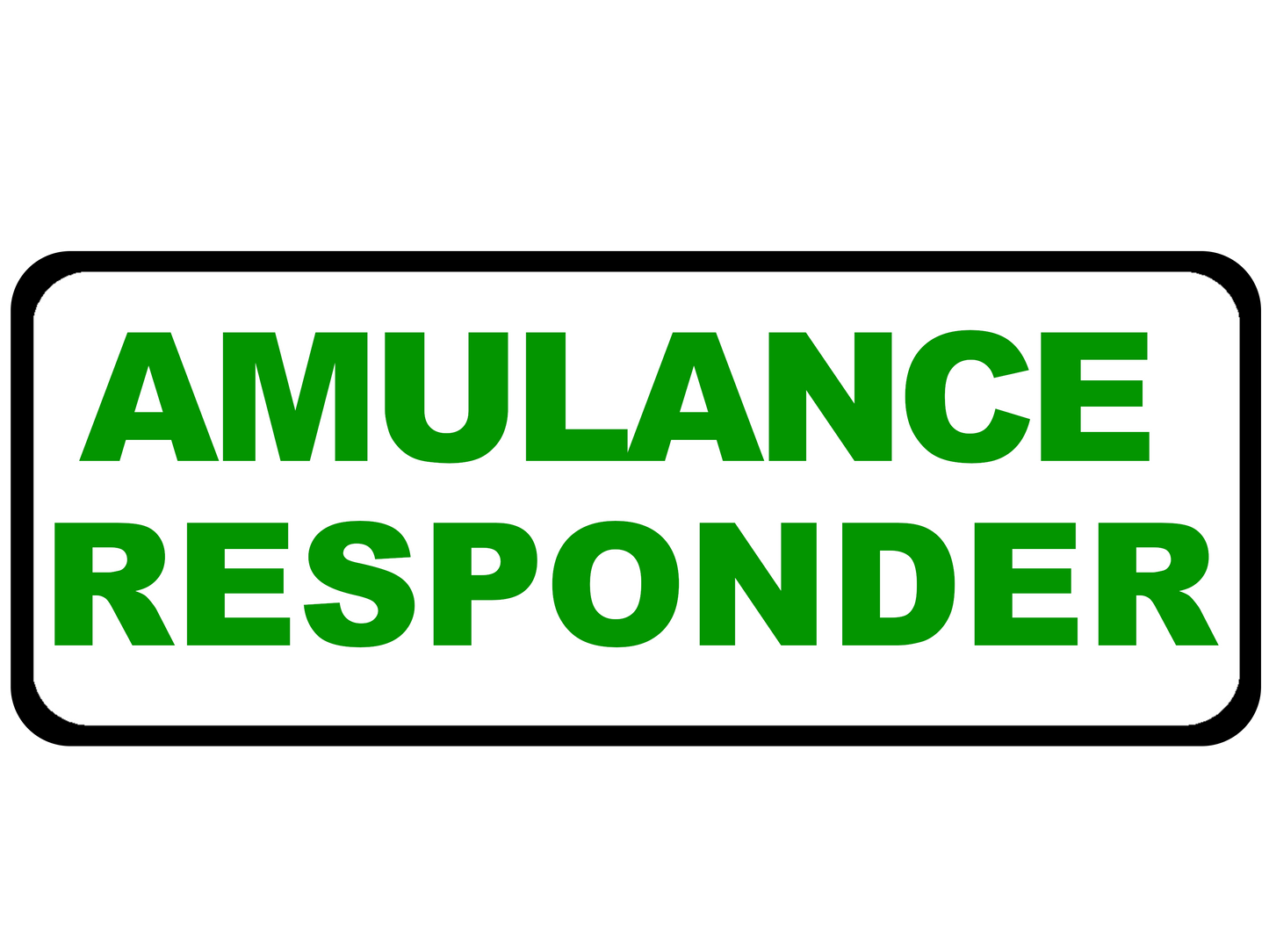 X10 TEAM MULTIPACK Ambulance Responder - Emergency Vehicle Sign