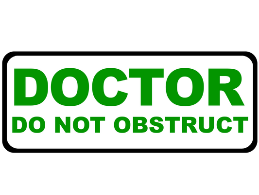 Doctor On Call - Emergency Vehicle Sign