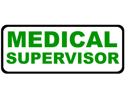 Medical Supervisor - Emergency Vehicle Sign