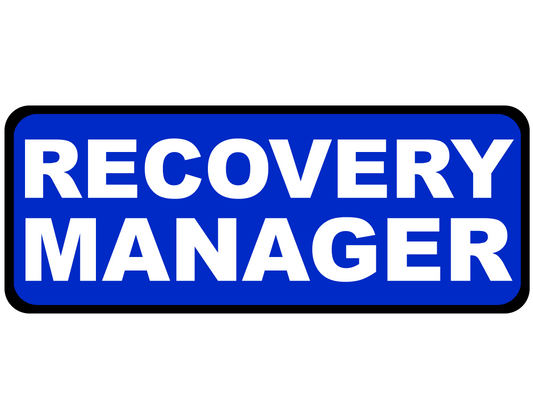Recovery Manager - Emergency Vehicle Sign