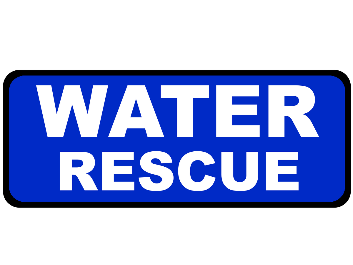 Water Rescue Sticker Ambulance Responder Sign - Interior Vehicle Mount | Frontline Emergency ...