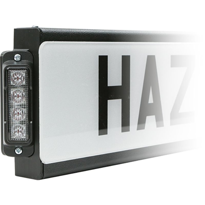 5-7154 Number plate angled plinth system with 2x4LED lights