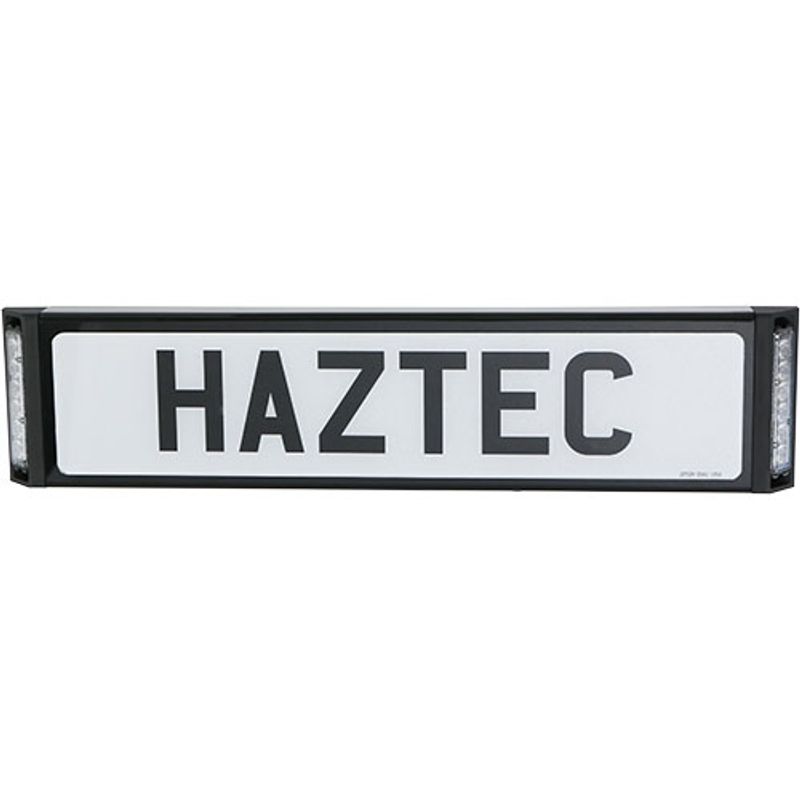 5-7156 Number plate angled plinth system with 2x6LED R65 warning lights