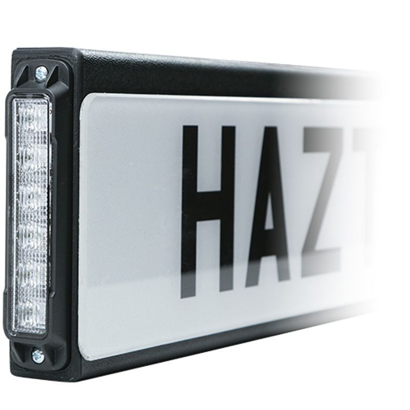 5-7256 Number plate covert plinth system with 2x6LED R65 warning lights