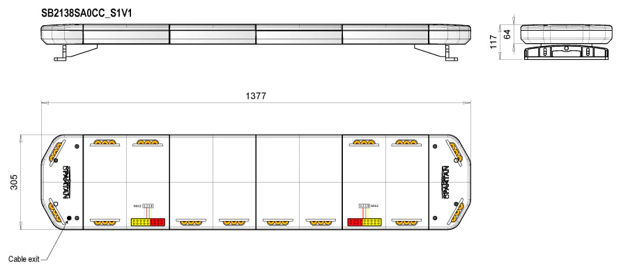 Spartan Towman Lightbar